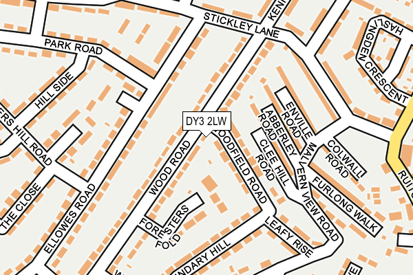 DY3 2LW map - OS OpenMap – Local (Ordnance Survey)
