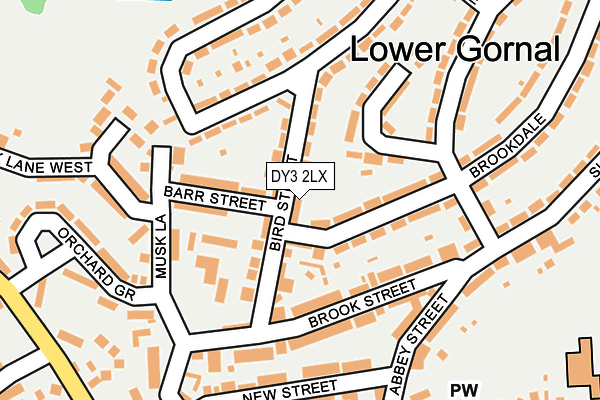 DY3 2LX map - OS OpenMap – Local (Ordnance Survey)