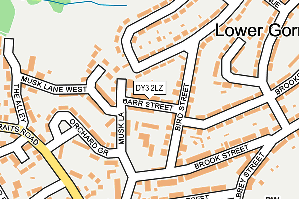 DY3 2LZ map - OS OpenMap – Local (Ordnance Survey)