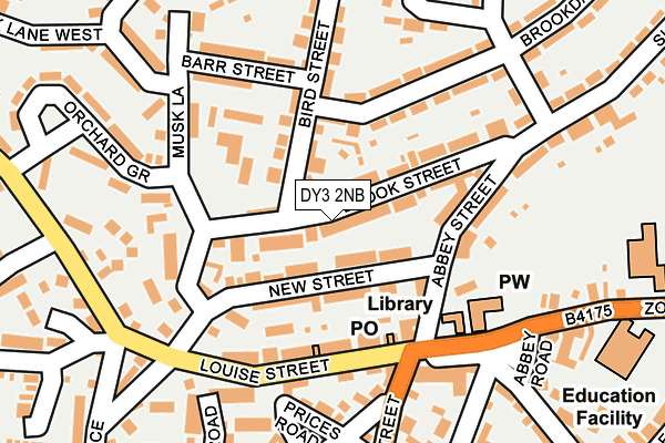 DY3 2NB map - OS OpenMap – Local (Ordnance Survey)
