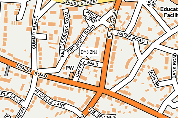 DY3 2NJ map - OS OpenMap – Local (Ordnance Survey)