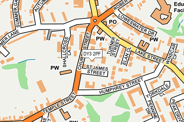DY3 2PF map - OS OpenMap – Local (Ordnance Survey)