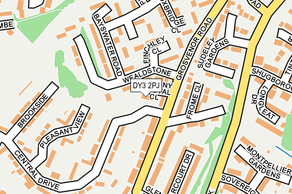 DY3 2PJ map - OS OpenMap – Local (Ordnance Survey)