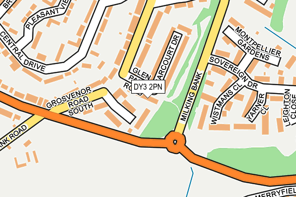 DY3 2PN map - OS OpenMap – Local (Ordnance Survey)