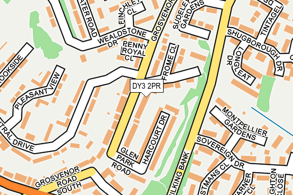 DY3 2PR map - OS OpenMap – Local (Ordnance Survey)