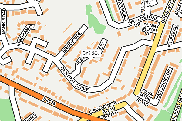 DY3 2QJ map - OS OpenMap – Local (Ordnance Survey)