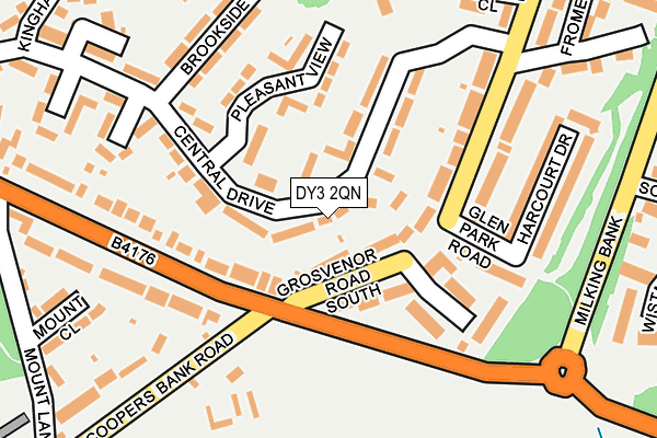 DY3 2QN map - OS OpenMap – Local (Ordnance Survey)