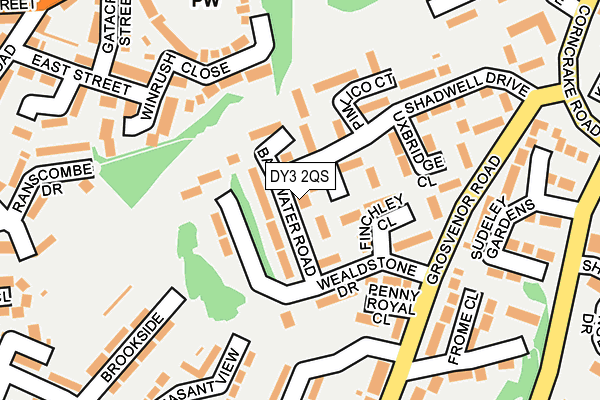 DY3 2QS map - OS OpenMap – Local (Ordnance Survey)