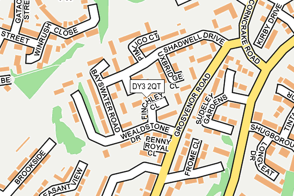 DY3 2QT map - OS OpenMap – Local (Ordnance Survey)