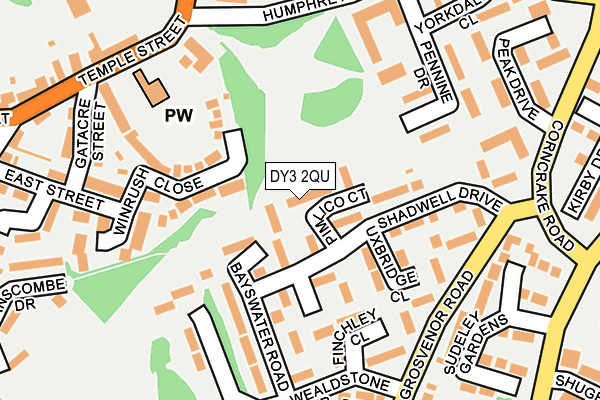 DY3 2QU map - OS OpenMap – Local (Ordnance Survey)