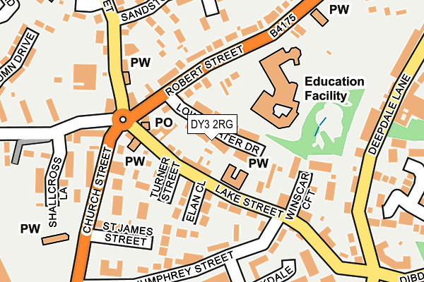 DY3 2RG map - OS OpenMap – Local (Ordnance Survey)