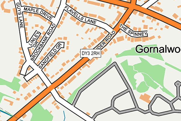 DY3 2RH map - OS OpenMap – Local (Ordnance Survey)