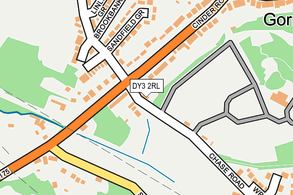DY3 2RL map - OS OpenMap – Local (Ordnance Survey)