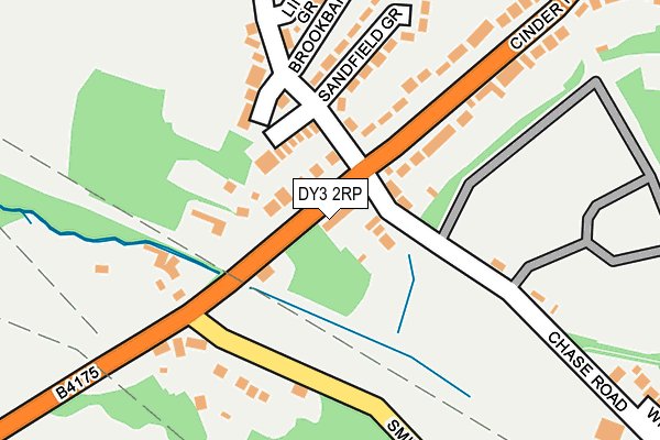 DY3 2RP map - OS OpenMap – Local (Ordnance Survey)