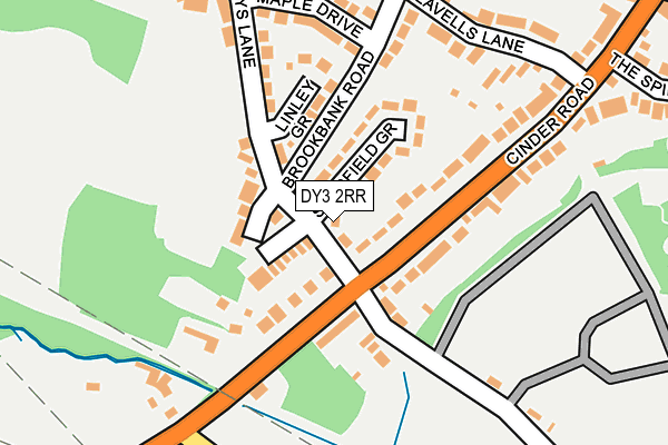 DY3 2RR map - OS OpenMap – Local (Ordnance Survey)