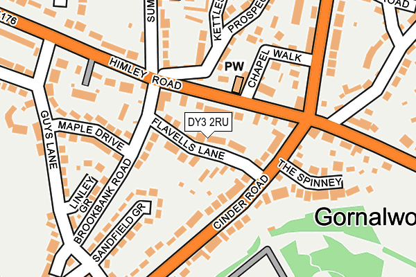 DY3 2RU map - OS OpenMap – Local (Ordnance Survey)