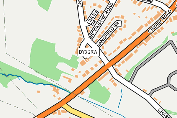 DY3 2RW map - OS OpenMap – Local (Ordnance Survey)