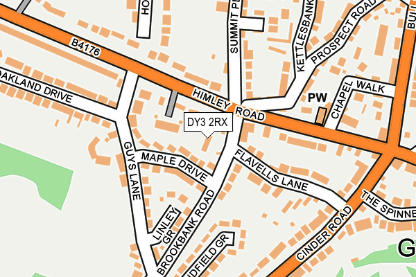 DY3 2RX map - OS OpenMap – Local (Ordnance Survey)