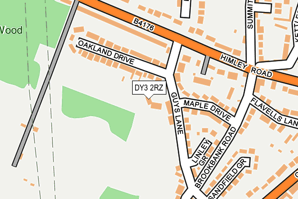 DY3 2RZ map - OS OpenMap – Local (Ordnance Survey)