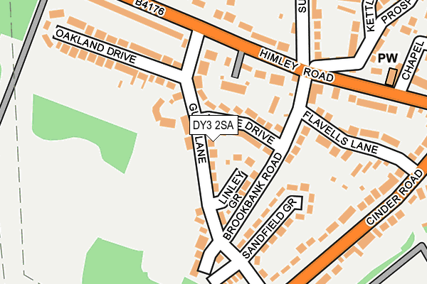 DY3 2SA map - OS OpenMap – Local (Ordnance Survey)