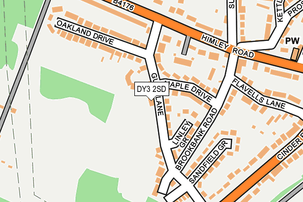 DY3 2SD map - OS OpenMap – Local (Ordnance Survey)