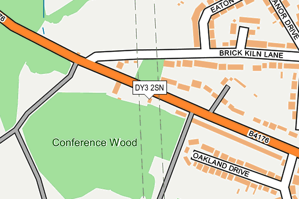 DY3 2SN map - OS OpenMap – Local (Ordnance Survey)