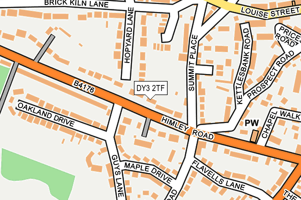 DY3 2TF map - OS OpenMap – Local (Ordnance Survey)