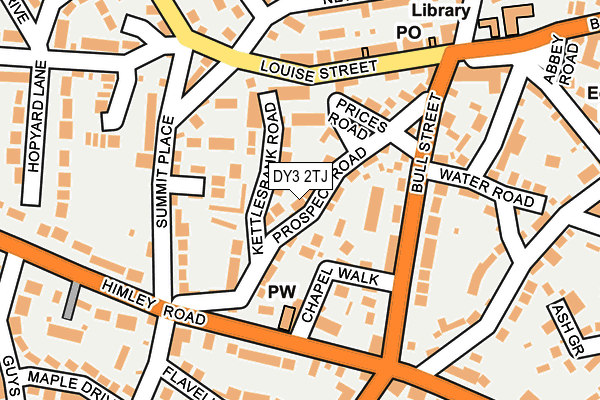 DY3 2TJ map - OS OpenMap – Local (Ordnance Survey)