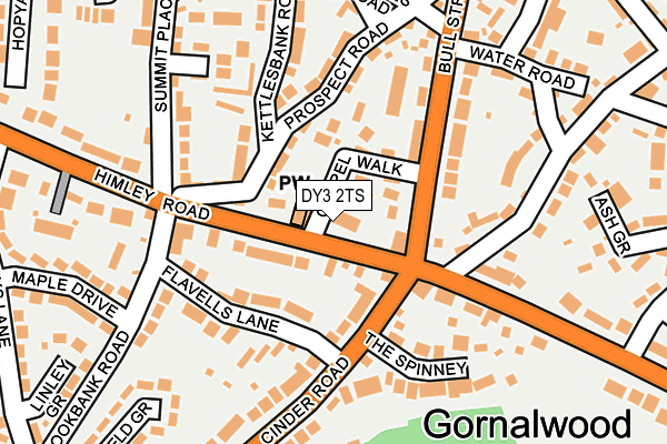 DY3 2TS map - OS OpenMap – Local (Ordnance Survey)