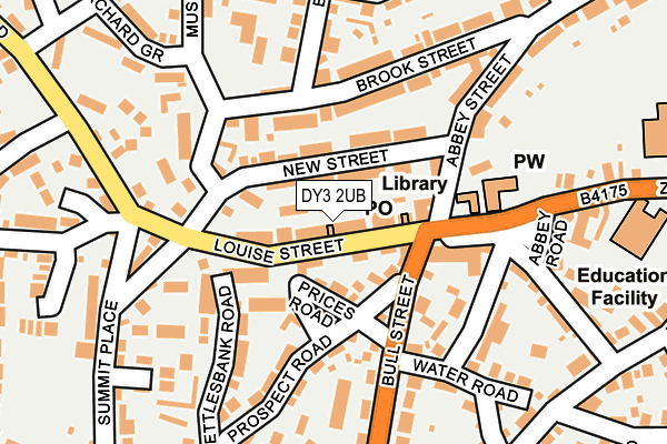 DY3 2UB map - OS OpenMap – Local (Ordnance Survey)