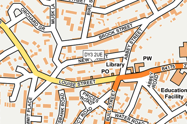 DY3 2UE map - OS OpenMap – Local (Ordnance Survey)