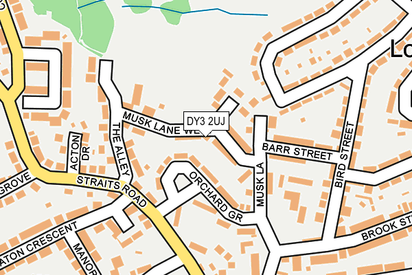DY3 2UJ map - OS OpenMap – Local (Ordnance Survey)