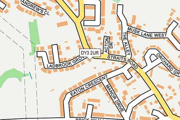DY3 2UR map - OS OpenMap – Local (Ordnance Survey)