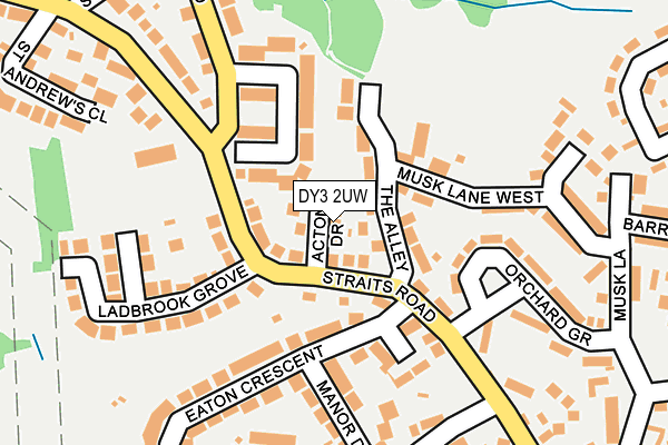 DY3 2UW map - OS OpenMap – Local (Ordnance Survey)