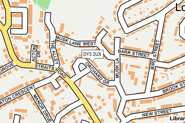 DY3 2UX map - OS OpenMap – Local (Ordnance Survey)