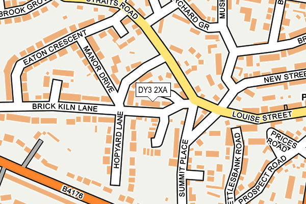 DY3 2XA map - OS OpenMap – Local (Ordnance Survey)