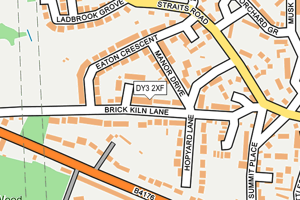 DY3 2XF map - OS OpenMap – Local (Ordnance Survey)