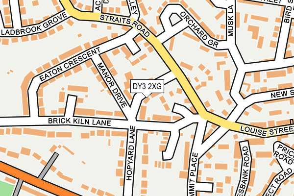DY3 2XG map - OS OpenMap – Local (Ordnance Survey)