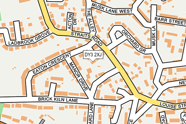 DY3 2XJ map - OS OpenMap – Local (Ordnance Survey)