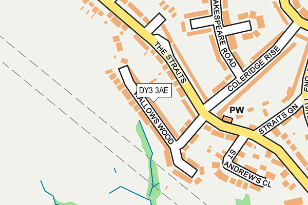 DY3 3AE map - OS OpenMap – Local (Ordnance Survey)