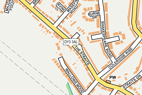 DY3 3AL map - OS OpenMap – Local (Ordnance Survey)