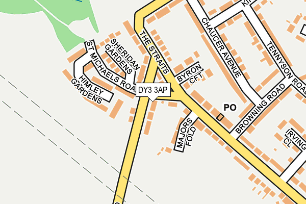 DY3 3AP map - OS OpenMap – Local (Ordnance Survey)