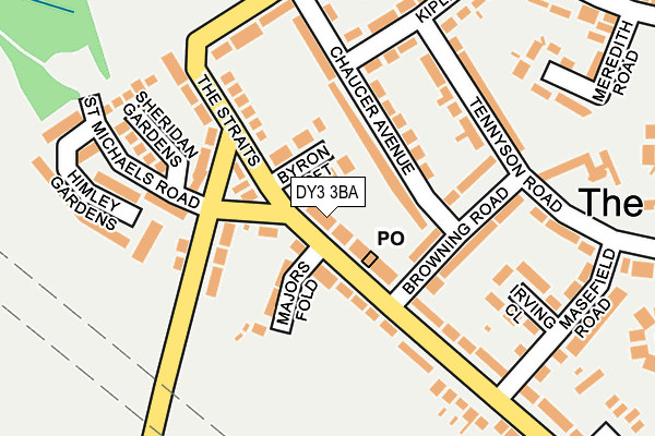 DY3 3BA map - OS OpenMap – Local (Ordnance Survey)
