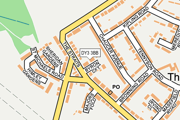 DY3 3BB map - OS OpenMap – Local (Ordnance Survey)