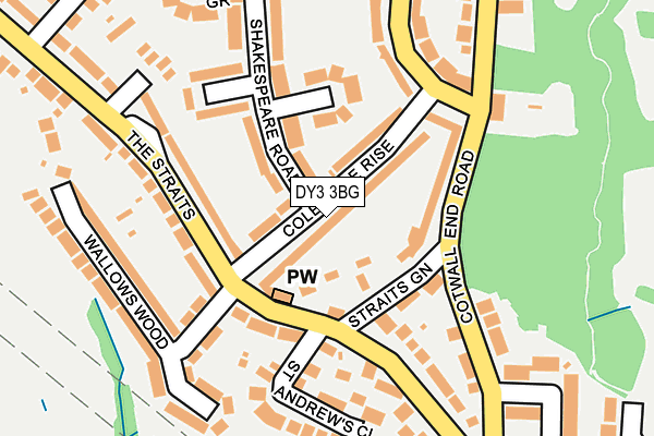 DY3 3BG map - OS OpenMap – Local (Ordnance Survey)