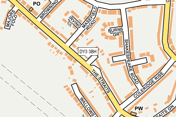 DY3 3BH map - OS OpenMap – Local (Ordnance Survey)