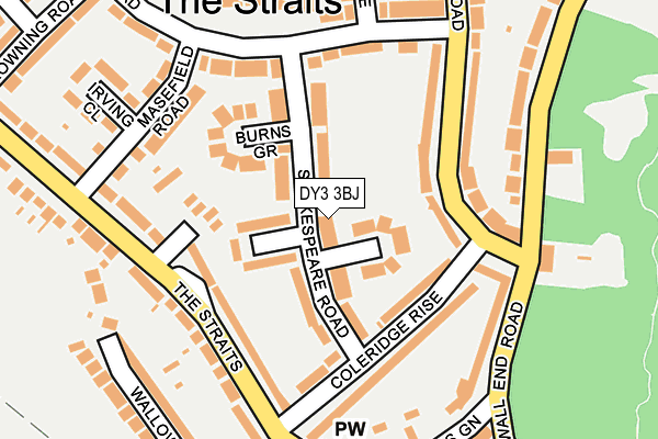 DY3 3BJ map - OS OpenMap – Local (Ordnance Survey)