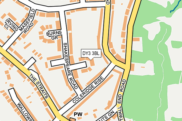 DY3 3BL map - OS OpenMap – Local (Ordnance Survey)