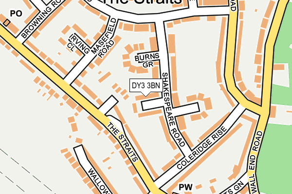 DY3 3BN map - OS OpenMap – Local (Ordnance Survey)