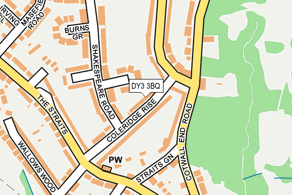 DY3 3BQ map - OS OpenMap – Local (Ordnance Survey)
